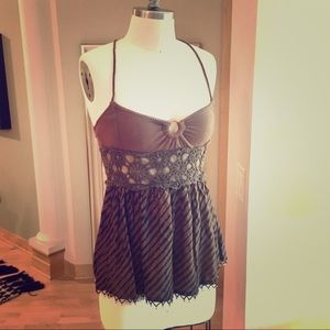 Free People Beaded Boho Tank